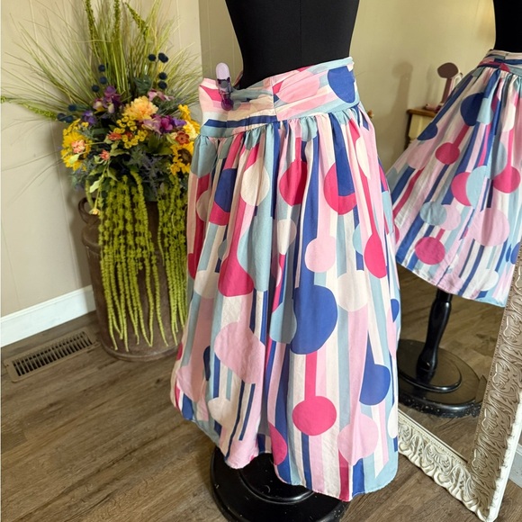 J. Peterman • Silk Polka Dot Twirl Skirt - Picture 11 of 11